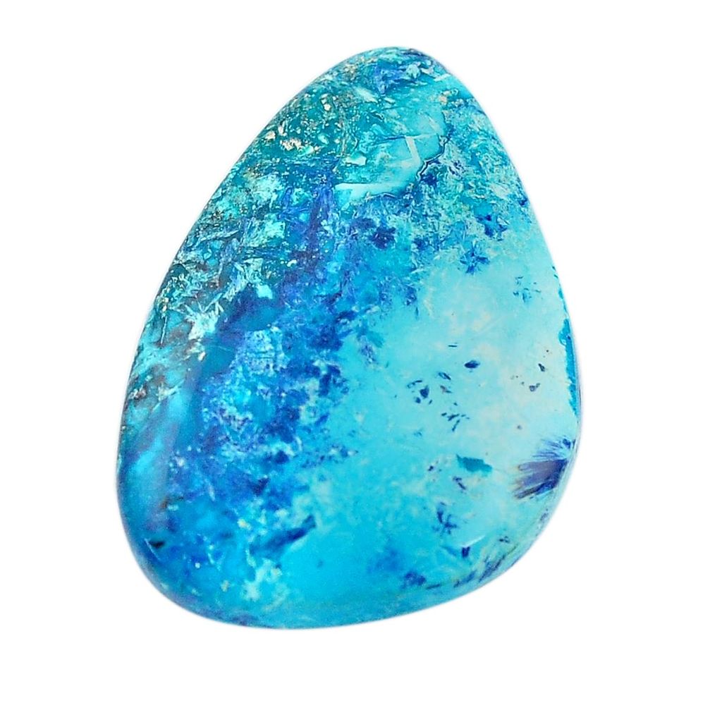 Natural 17.35cts shattuckite blue cabochon 29x19 mm fancy loose gemstone s14606