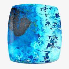Natural 31.30cts shattuckite blue cabochon 30x25mm octagan loose gemstone s14587