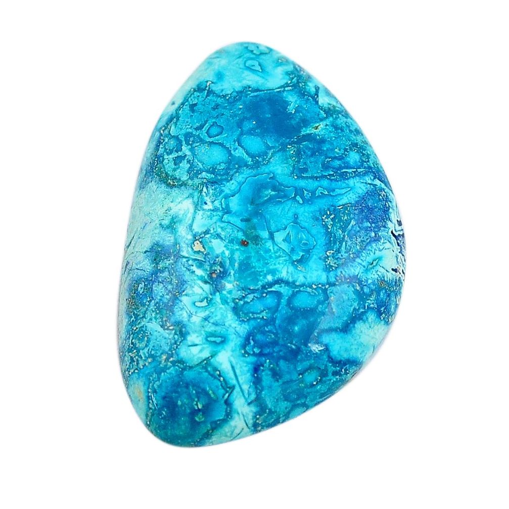 Natural 19.15cts shattuckite blue cabochon 31x20 mm fancy loose gemstone s14613