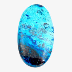 Natural 34.45cts shattuckite blue cabochon 40x21 mm oval loose gemstone s14585
