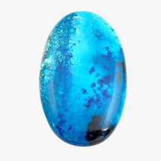 Natural 49.35cts shattuckite blue cabochon 42.5x26 mm oval loose gemstone s14578