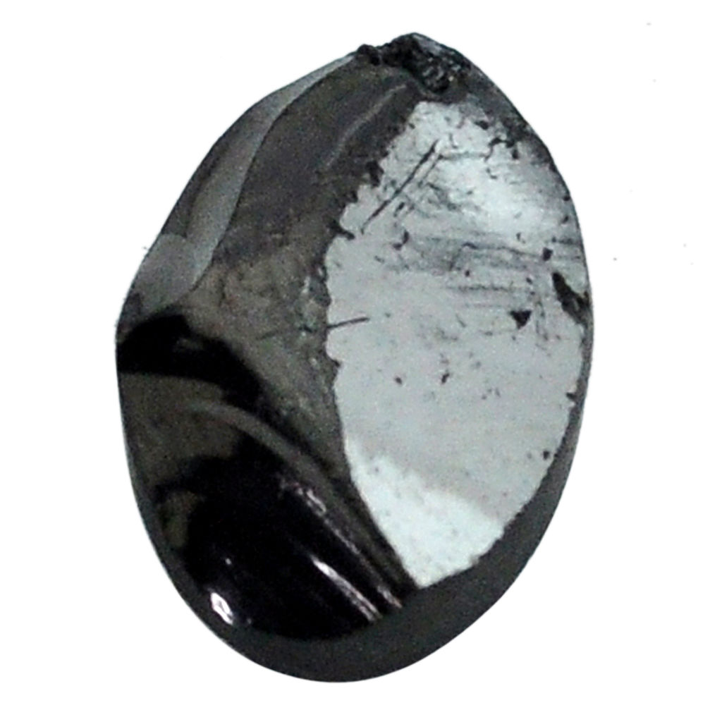 Natural 5.10cts shungite black cabochon 15x10 mm fancy loose gemstone s13937