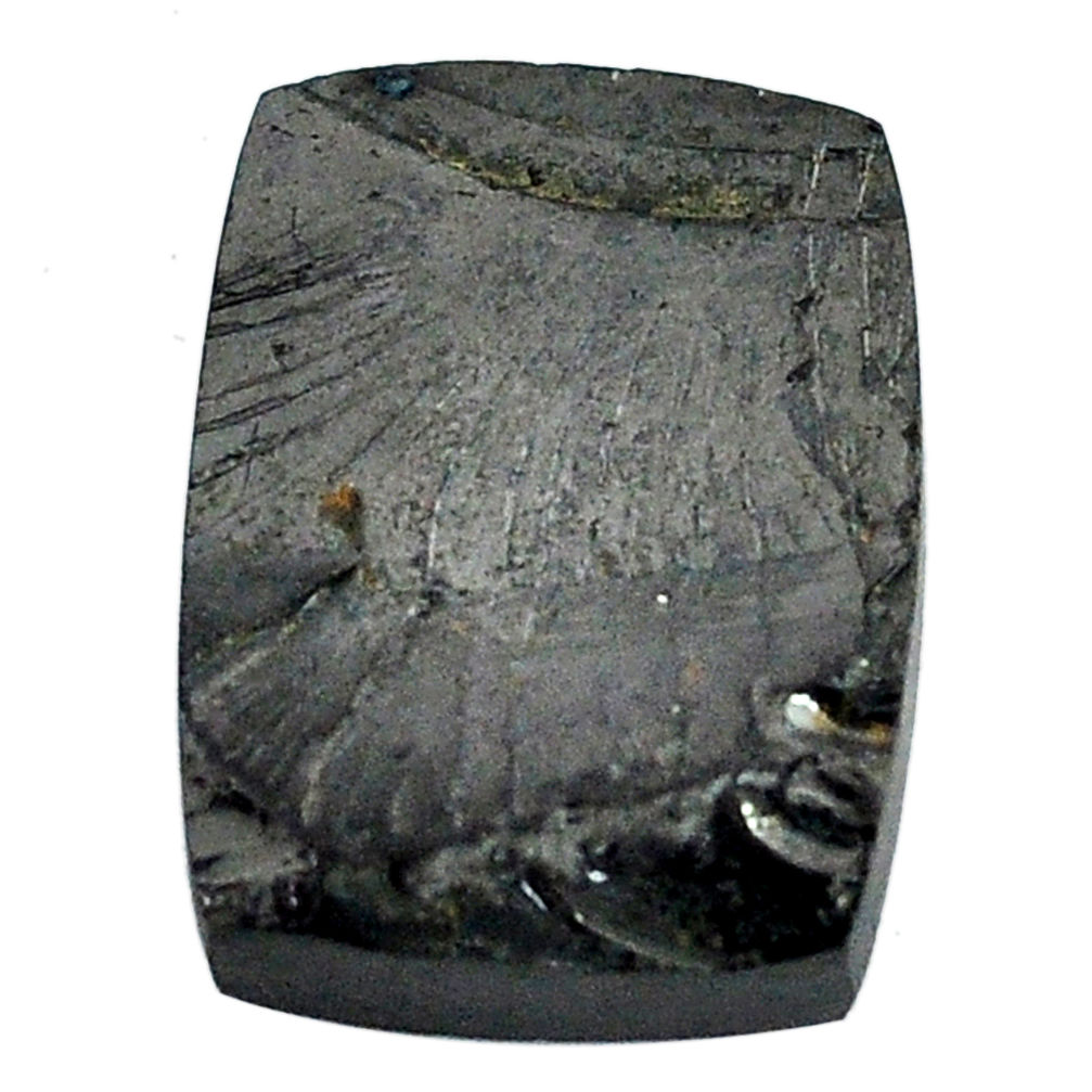 Natural 9.35cts shungite black cabochon 18x13.5 mm octagan loose gemstone s13954