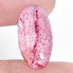 Natural 10.15cts strawberry quartz red cabochon 20x10 mm loose gemstone s10417