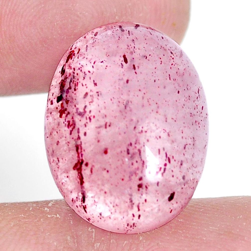 Natural 18.45cts strawberry quartz red cabochon 20x15 mm loose gemstone s10413
