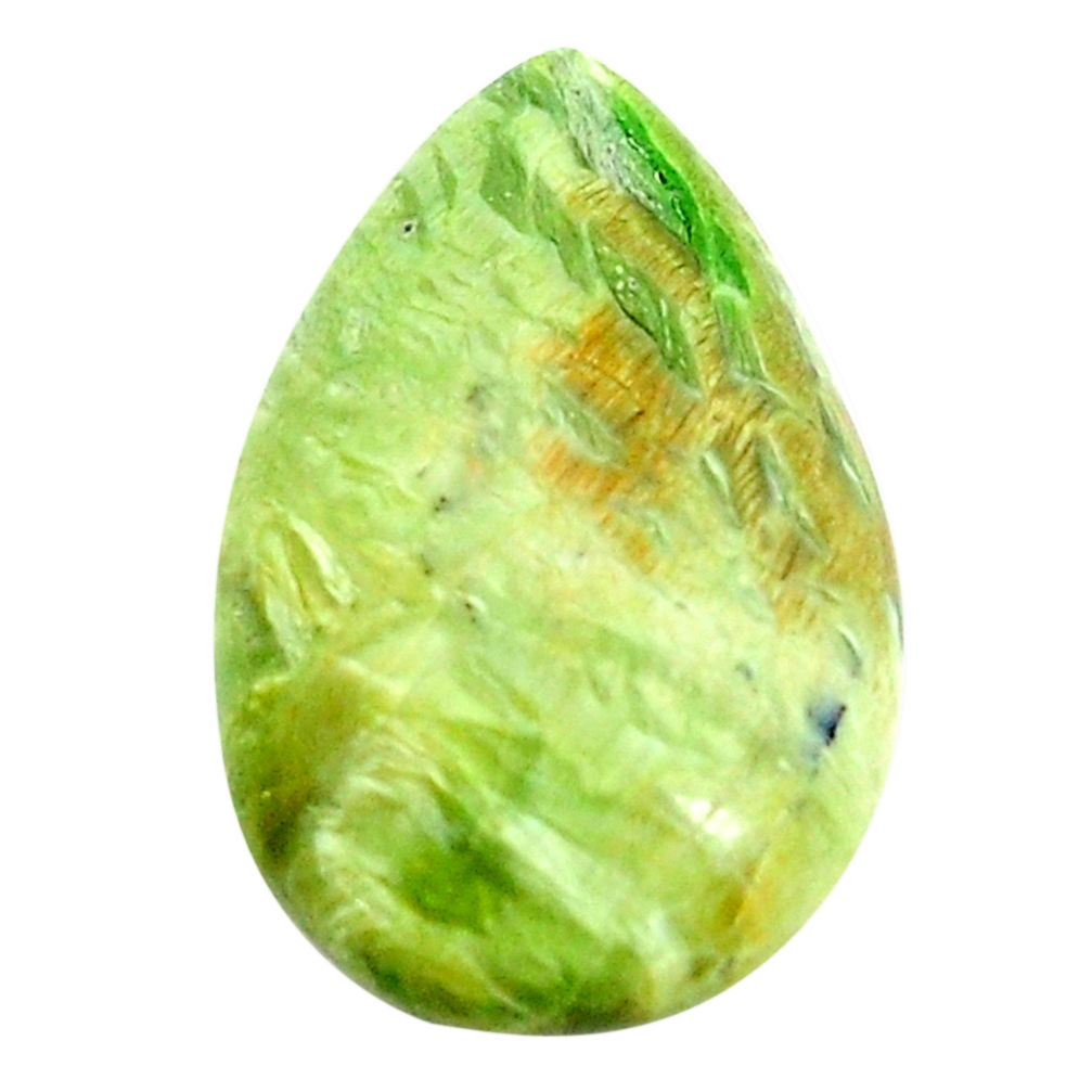 Natural 7.40cts swiss imperial opal green 21x13.5 mm pear loose gemstone s14390