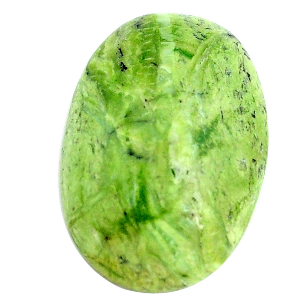 Natural 10.15cts swiss imperial opal green 23.5x16 mm oval loose gemstone s14371