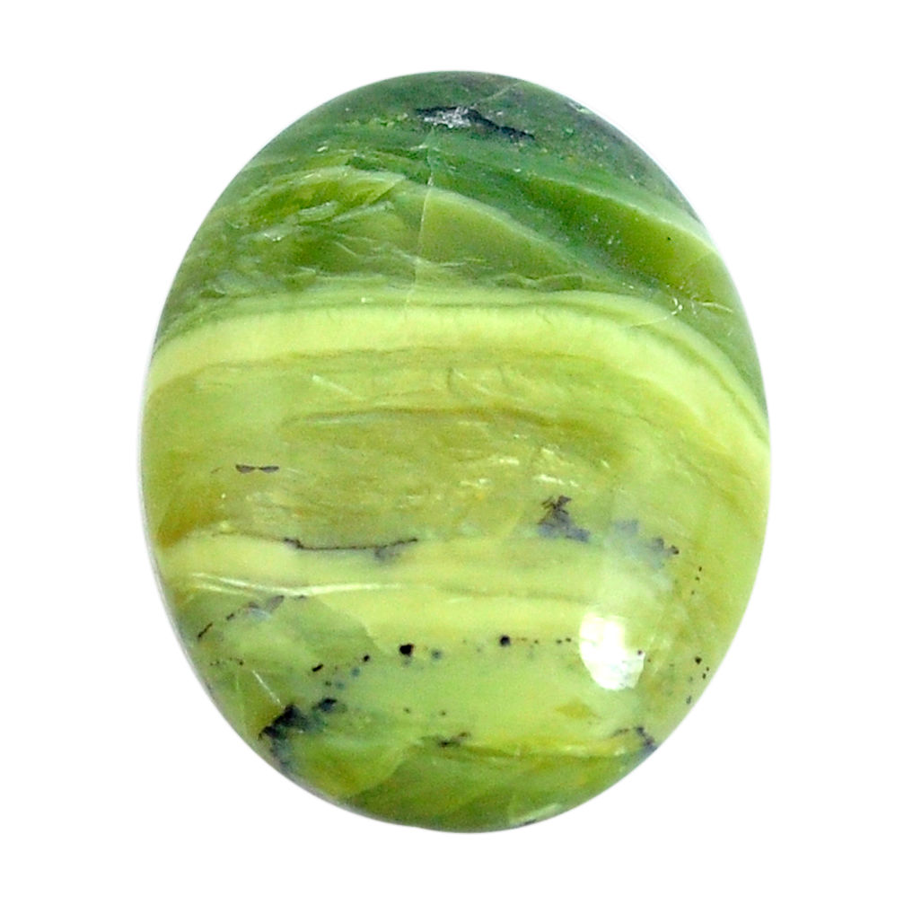 Natural 11.30cts swiss imperial opal green 23x17.5 mm oval loose gemstone s10964