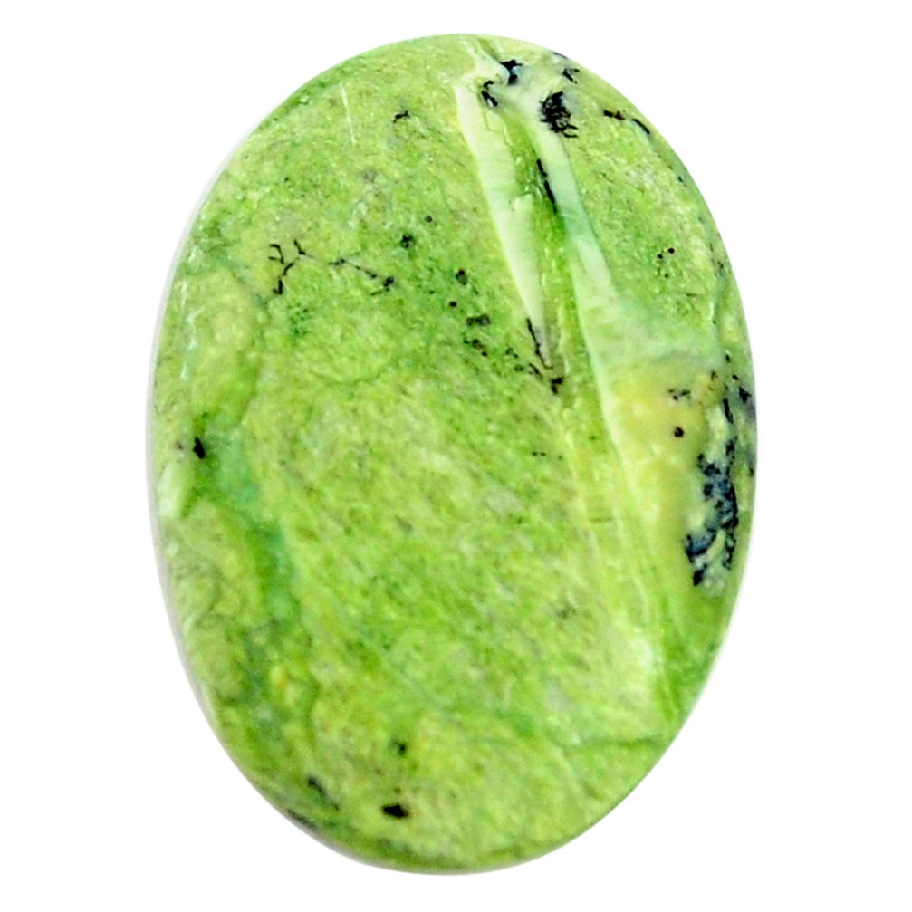 Natural 8.45cts swiss imperial opal green 25x16 mm oval loose gemstone s14369