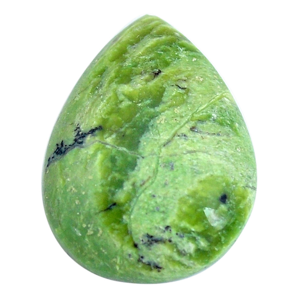 Natural 12.35cts swiss imperial opal green 25x18 mm pear loose gemstone s10976