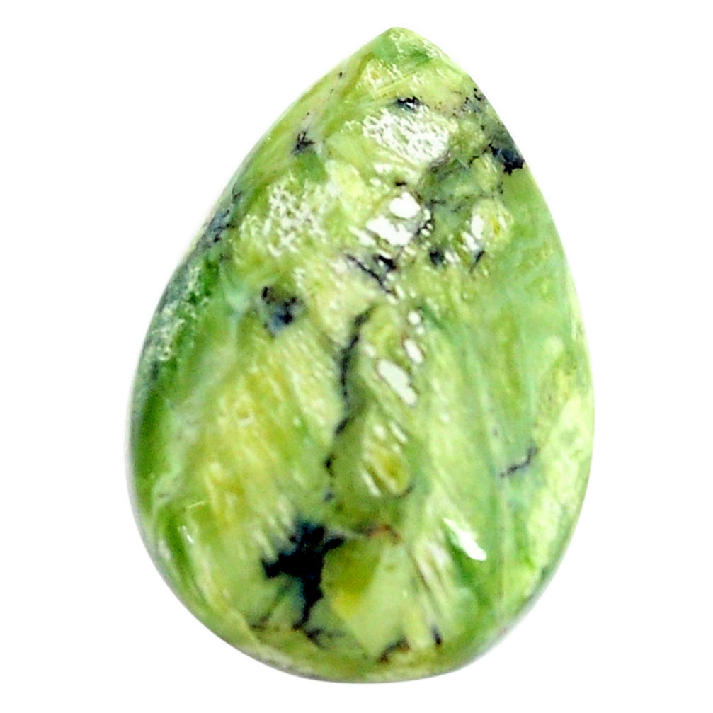 Natural 15.10cts swiss imperial opal green 26x17.5 mm pear loose gemstone s14370