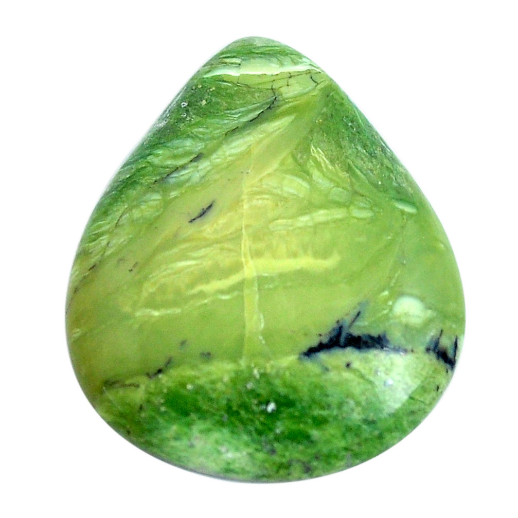 Natural 11.30cts swiss imperial opal green 26x21 mm pear loose gemstone s10968