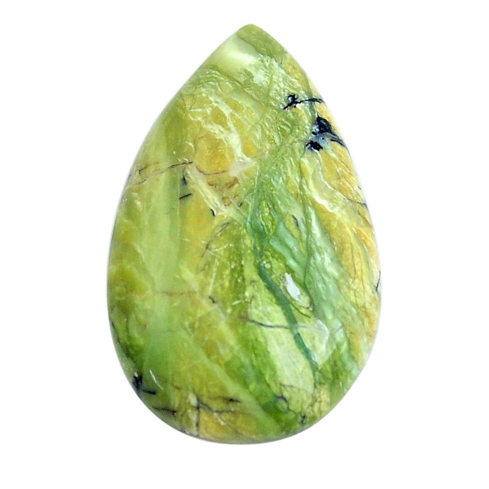 Natural 12.40cts swiss imperial opal green 27x16 mm pear loose gemstone s10973