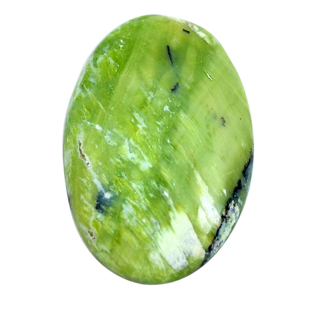 Natural 17.40cts swiss imperial opal green 29x20 mm oval loose gemstone s10965