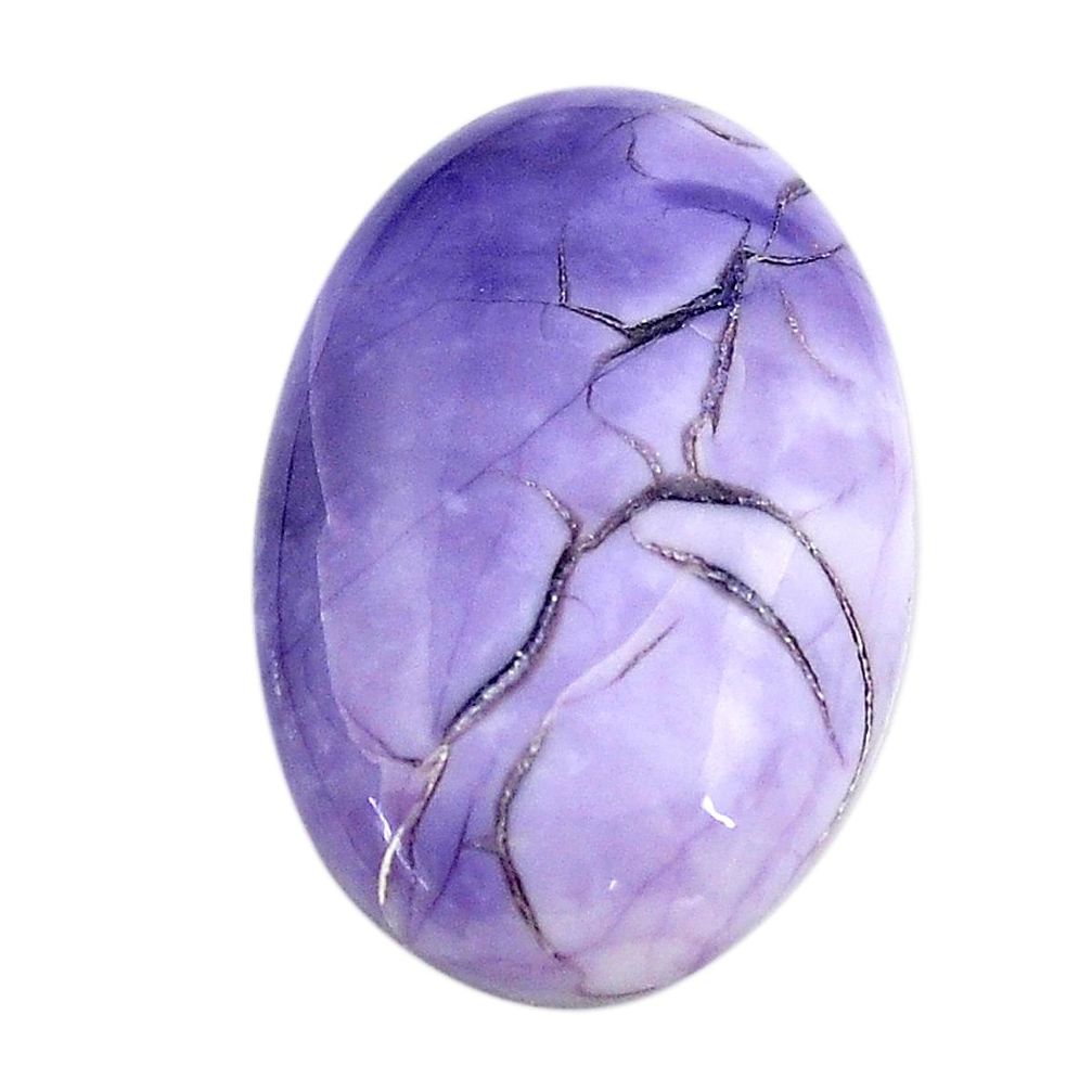 Natural 14.35cts tiffany stone purple cabochon 24.5x16 mm loose gemstone s14711