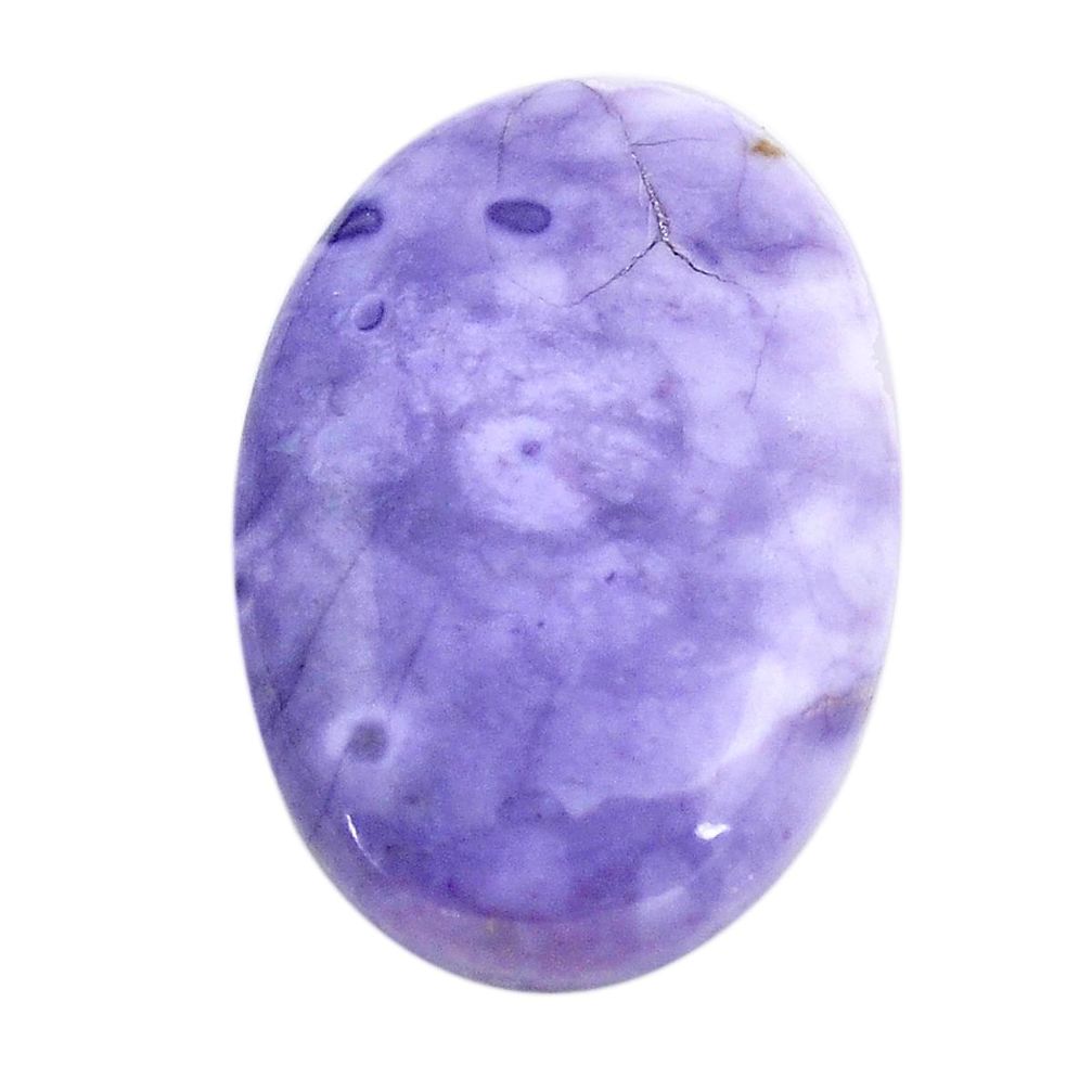 Natural 17.40cts tiffany stone purple cabochon 27x18 mm loose gemstone s14710