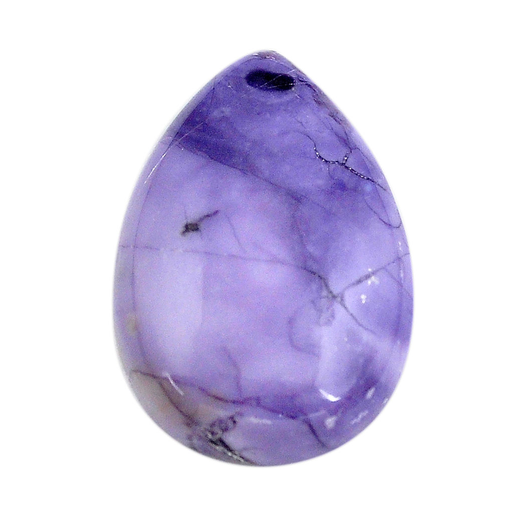 Natural 18.45cts tiffany stone purple cabochon 27x18 mm loose gemstone s14713