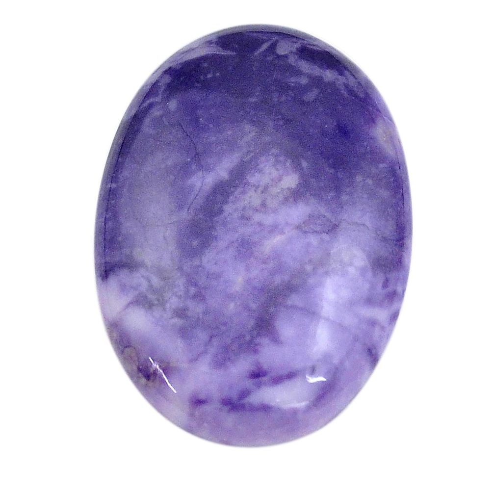 Natural 19.35cts tiffany stone purple cabochon 28x19 mm loose gemstone s14686