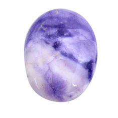 Natural 21.30cts tiffany stone purple cabochon 28x20 mm loose gemstone s14707