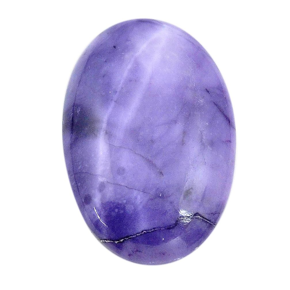 Natural 22.35cts tiffany stone purple cabochon 29x19 mm loose gemstone s14706