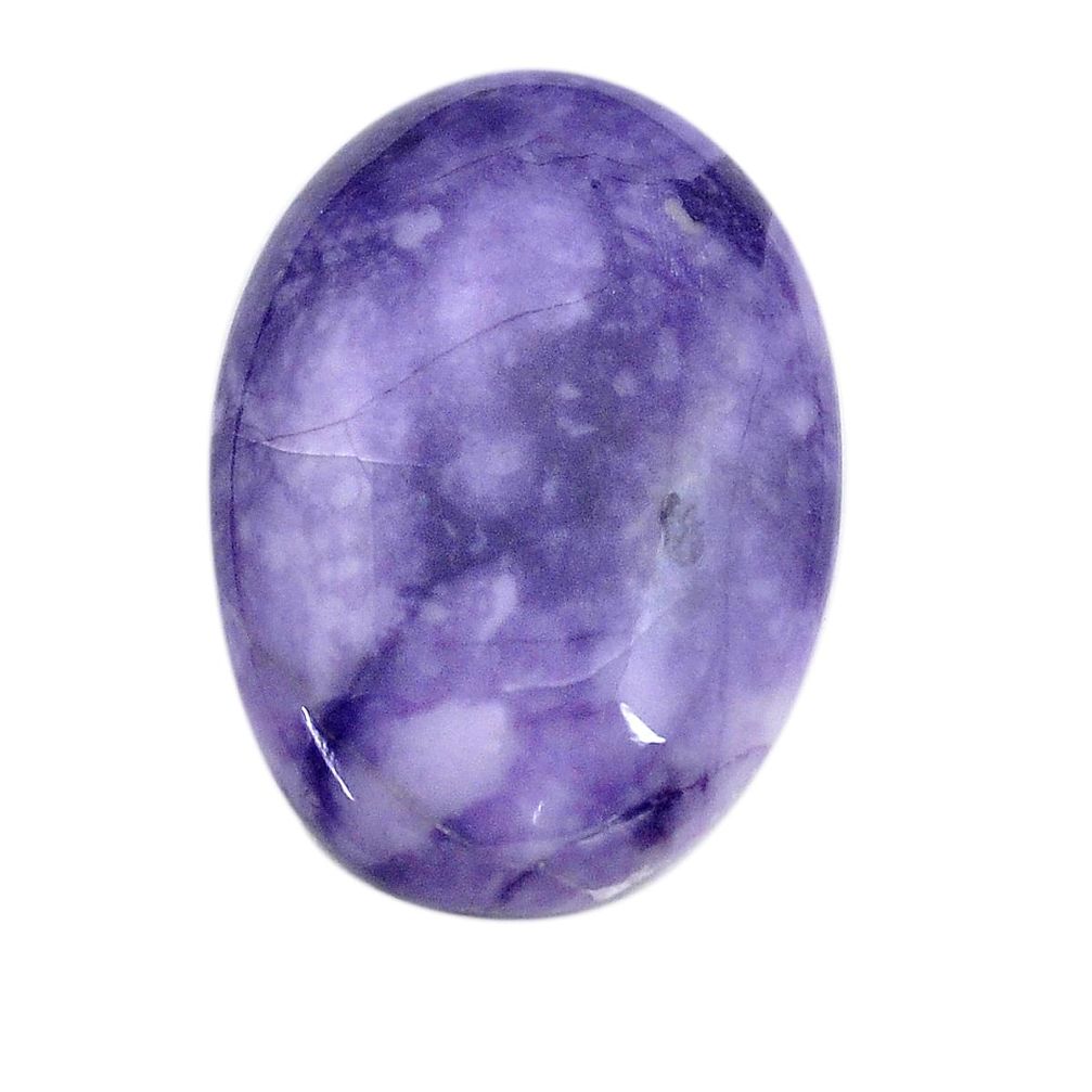 Natural 23.40cts tiffany stone purple cabochon 29x20 mm loose gemstone s14683