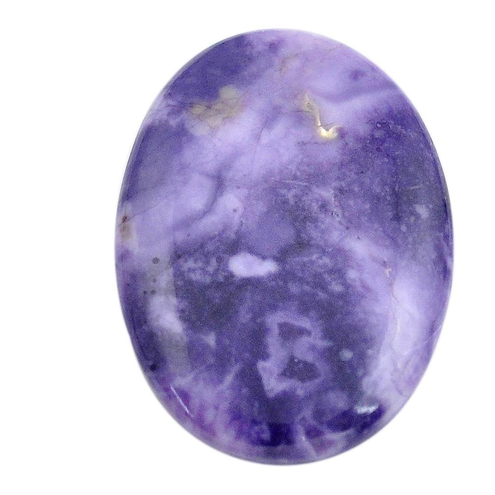 Natural 22.35cts tiffany stone purple cabochon 31x22 mm loose gemstone s14692