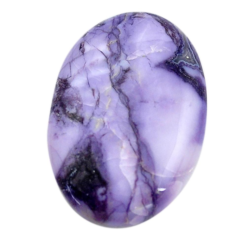 Natural 27.35cts tiffany stone purple cabochon 32.5x22 mm loose gemstone s14689