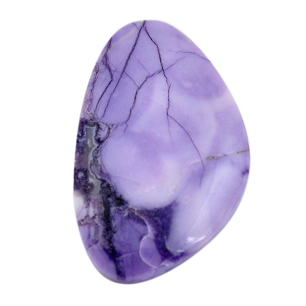 Natural 22.35cts tiffany stone purple cabochon 33.5x21 mm loose gemstone s14696