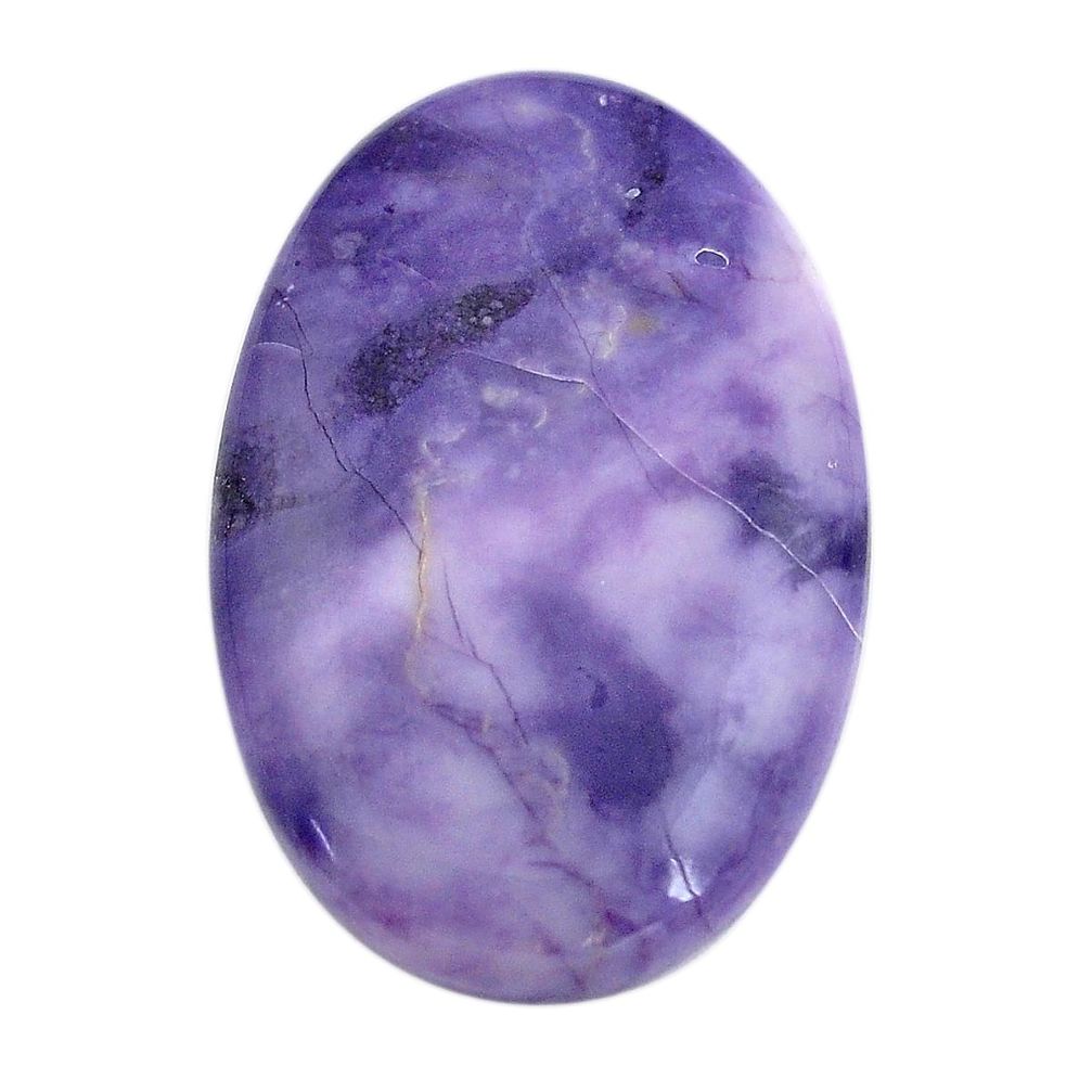 Natural 25.05cts tiffany stone purple cabochon 33.5x22 mm loose gemstone s14637