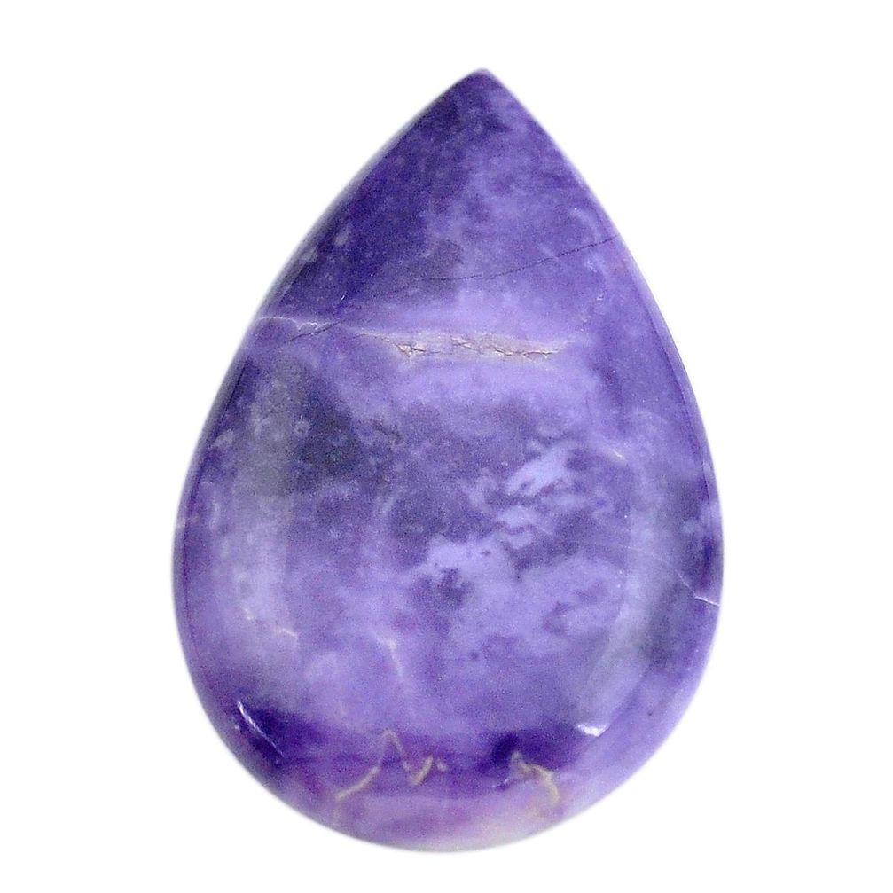 Natural 23.35cts tiffany stone purple cabochon 33.5x22 mm loose gemstone s14647