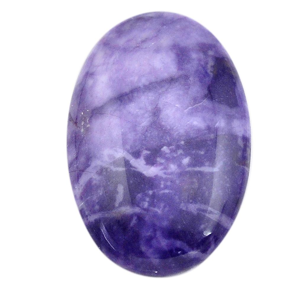 Natural 25.10cts tiffany stone purple cabochon 33x21 mm loose gemstone s14681