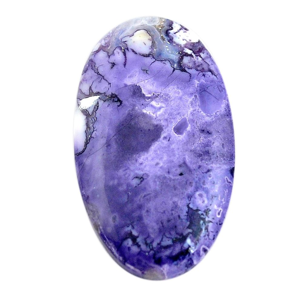 Natural 24.35cts tiffany stone purple cabochon 35x20 mm loose gemstone s14646