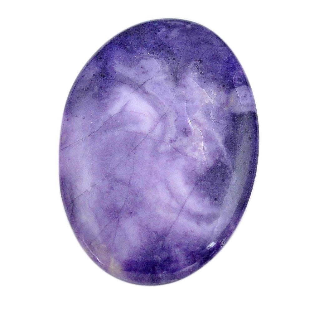 Natural 27.35cts tiffany stone purple cabochon 36x25 mm loose gemstone s14639