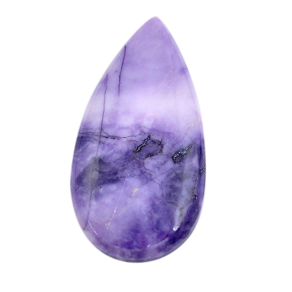 Natural 24.35cts tiffany stone purple cabochon 37x18 mm loose gemstone s14655