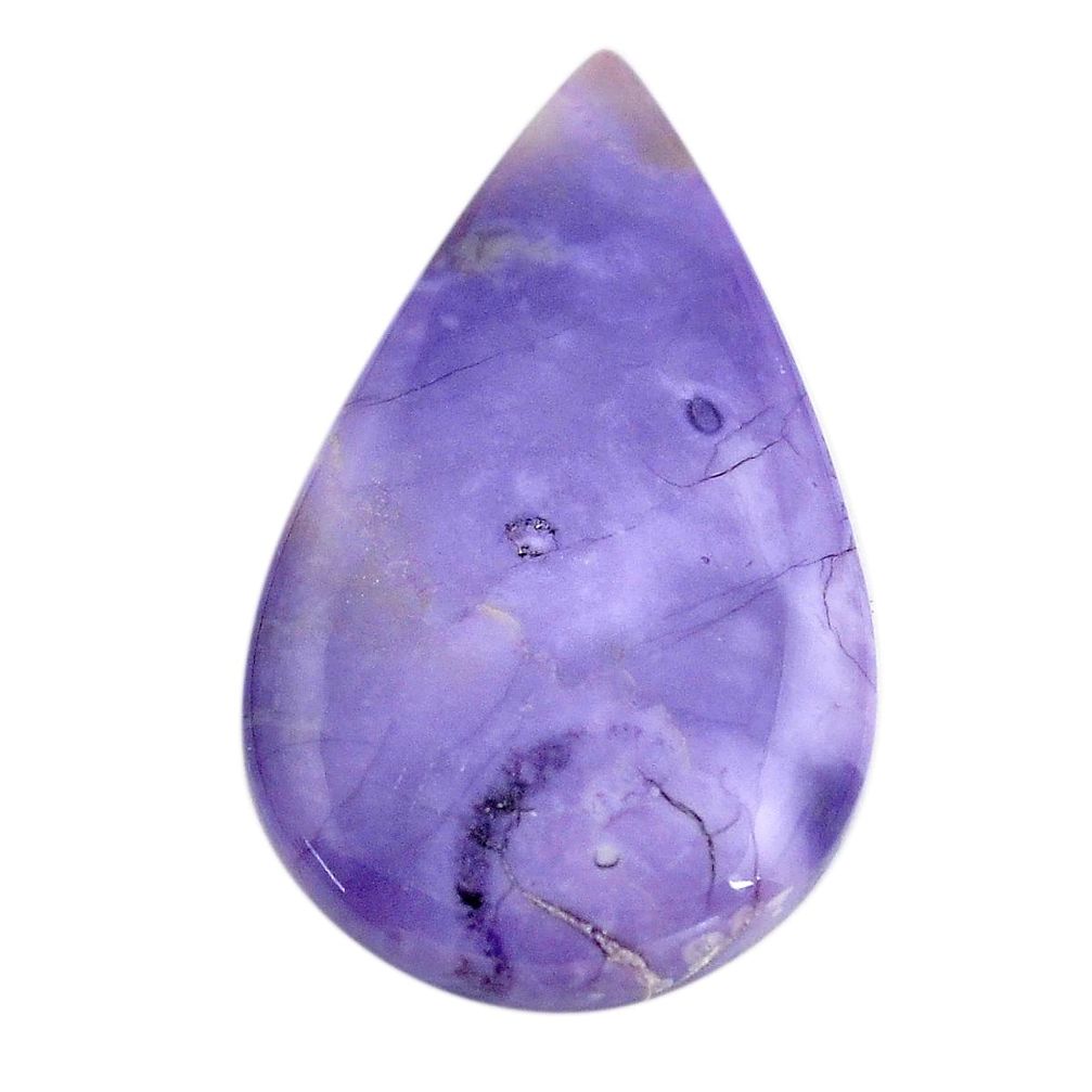 Natural 22.40cts tiffany stone purple cabochon 37x22 mm loose gemstone s14622