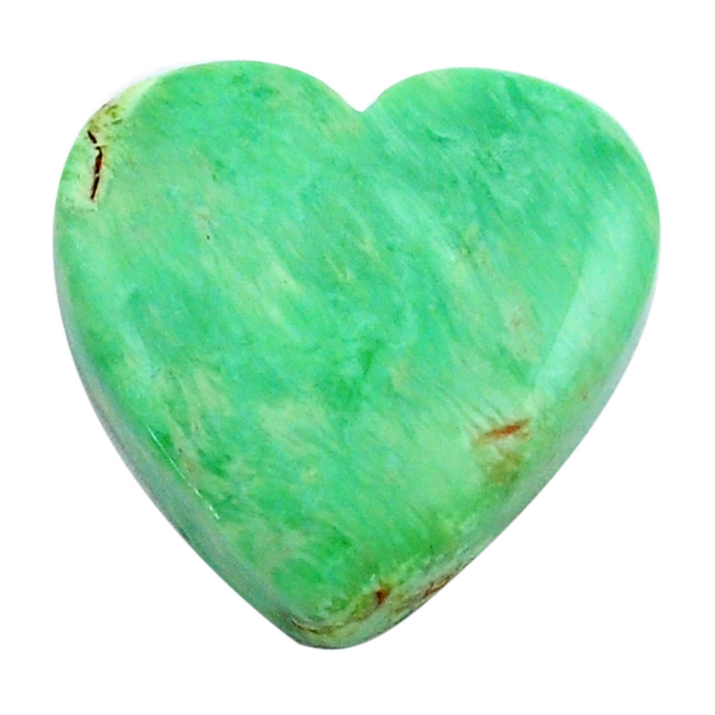 Natural 12.40cts variscite green cabochon 16x16.5 mm heart loose gemstone s14870