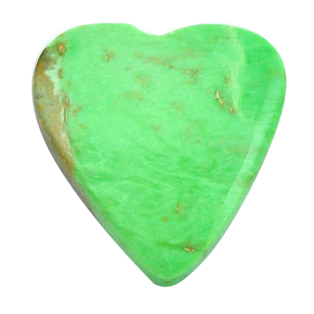 Natural 13.45cts variscite green cabochon 21x20 mm heart loose gemstone s14862