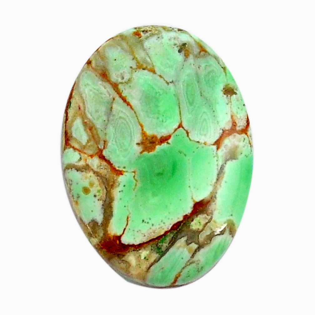 Natural 14.35cts variscite green cabochon 23x16.5 mm oval loose gemstone s14879