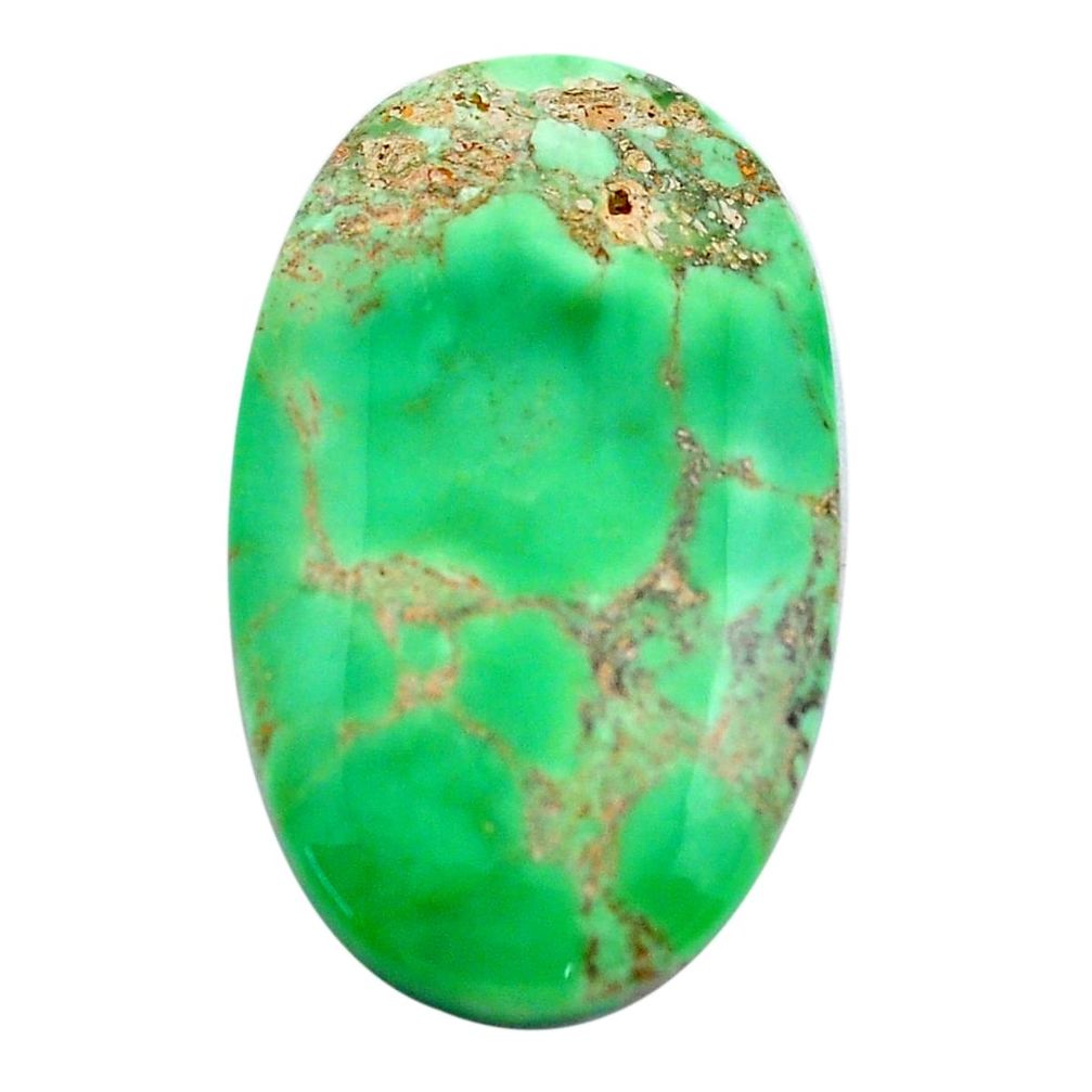 Natural 21.25cts variscite green cabochon 31x18 mm oval loose gemstone s14855
