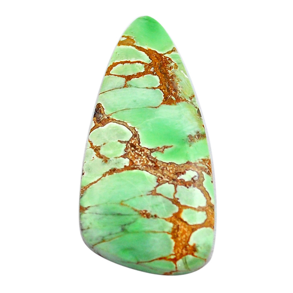 Natural 19.35cts variscite green cabochon 33.5x16 mm fancy loose gemstone s14859