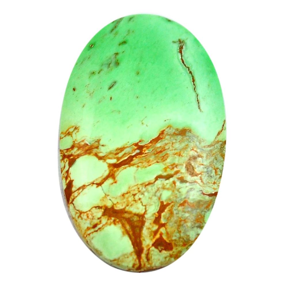 Natural 22.35cts variscite green cabochon 33x20 mm oval loose gemstone s14845