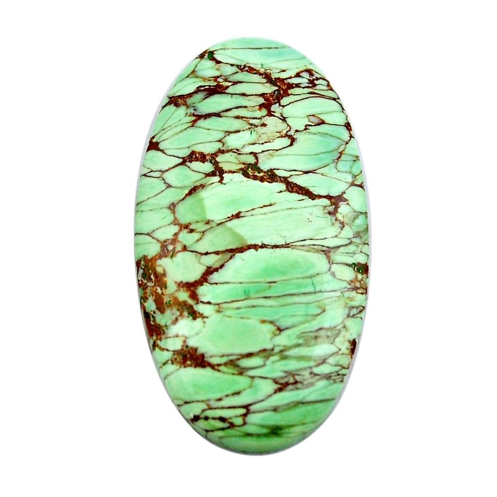 Natural 22.35cts variscite green cabochon 34x18 mm oval loose gemstone s14843