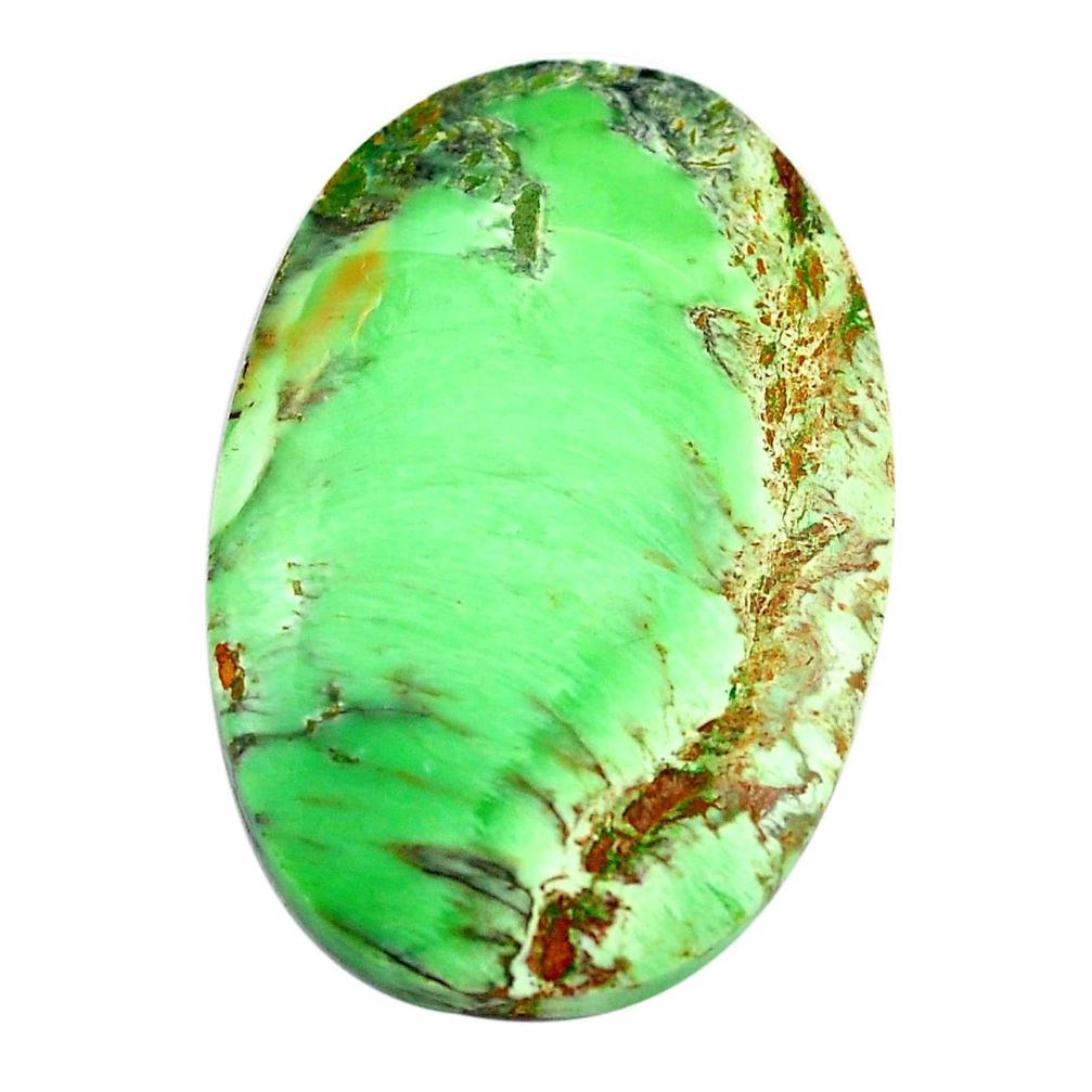 Natural 31.30cts variscite green cabochon 34x23 mm oval loose gemstone s14841