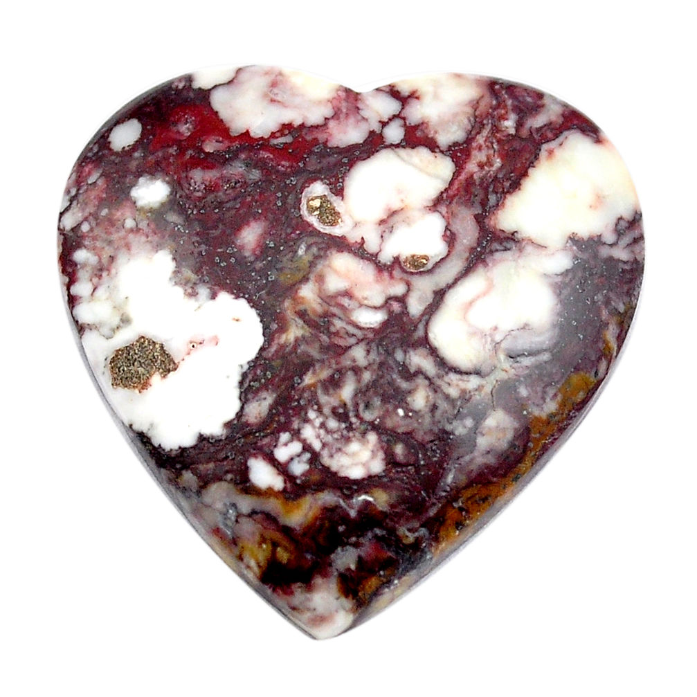 Natural 36.30cts wild horse magnesite bronze 29x28mm heart loose gemstone s14901