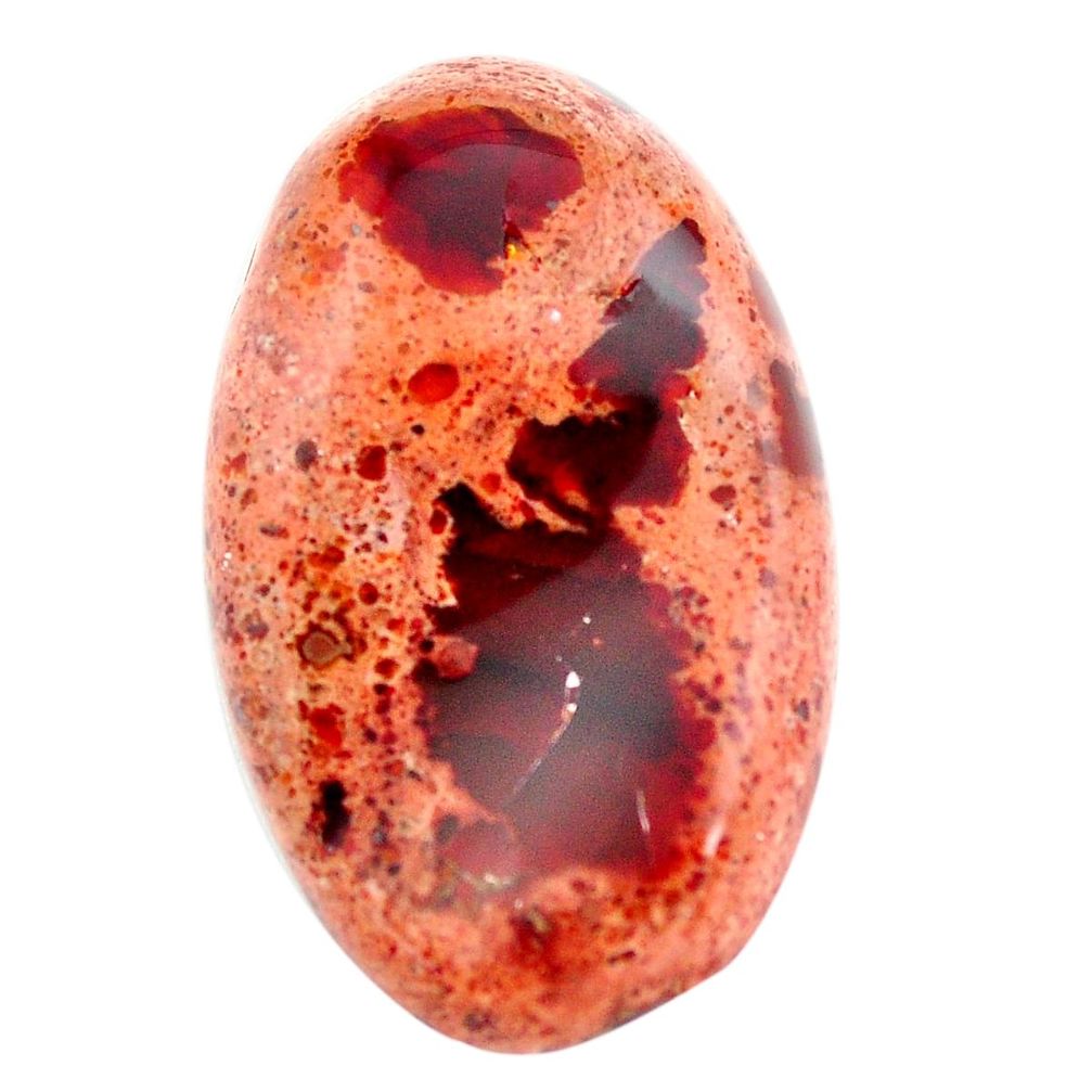 Premium natural 42.35cts mexican fire opal 35x21mm oval loose gemstone s12456