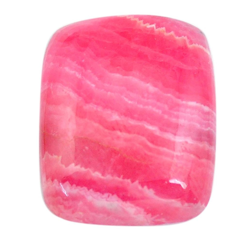 30.10cts rhodochrosite inca rose pink 24x19 mm octagan loose gemstone s11921