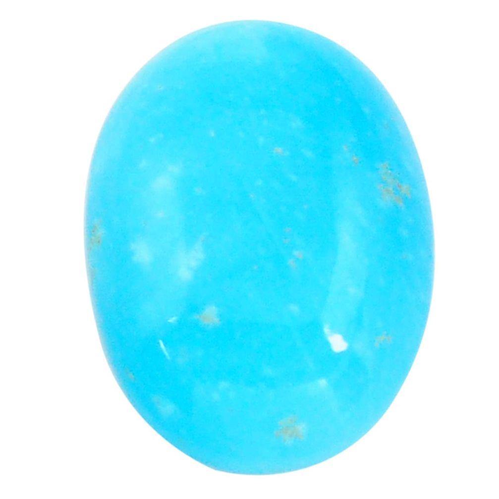 13.40cts smithsonite blue cabochon 20x15 mm oval loose gemstone s14358