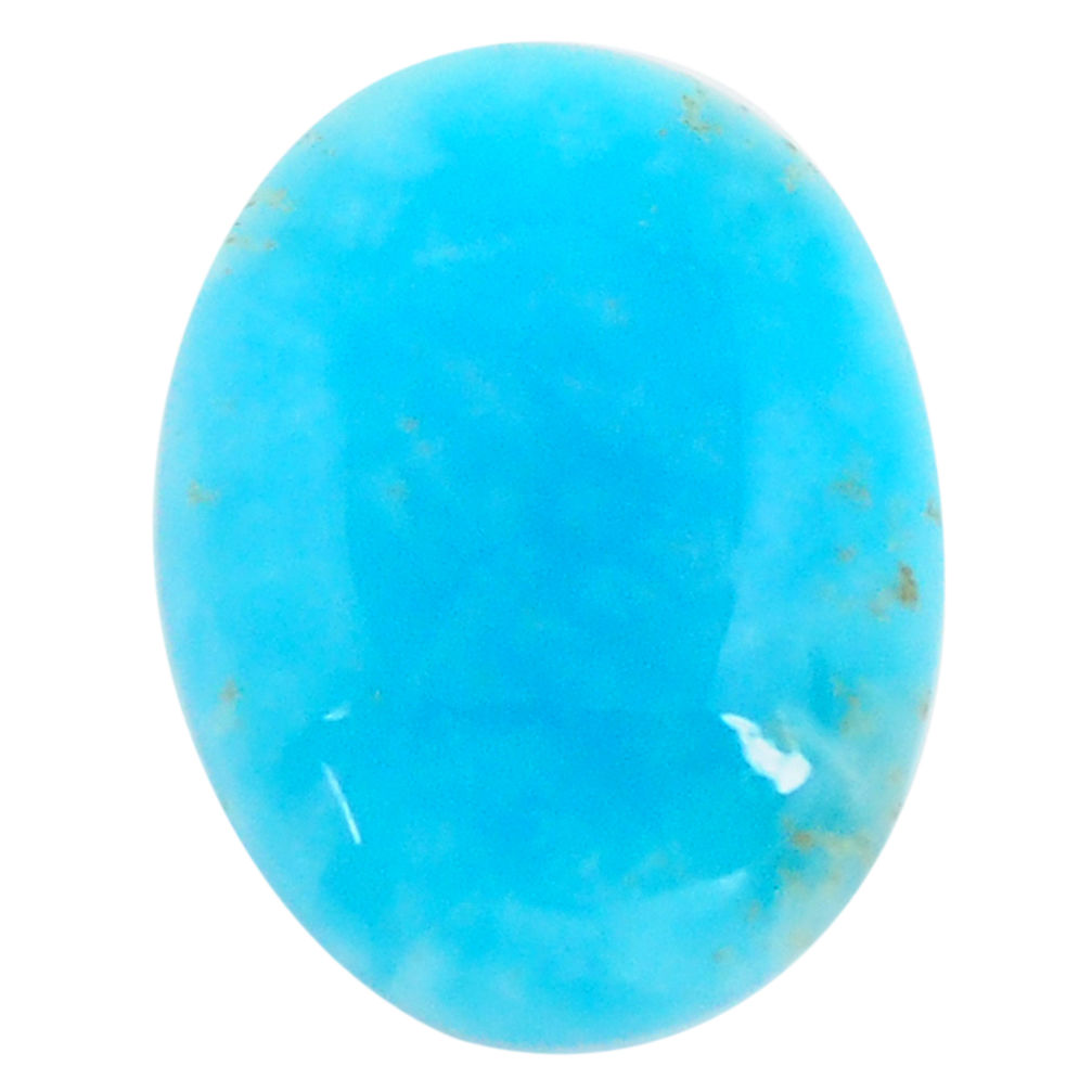 13.45cts smithsonite blue cabochon 21x15 mm oval loose gemstone s14347