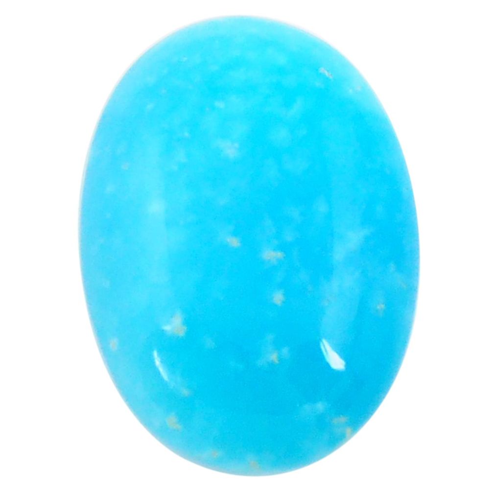 14.45cts smithsonite blue cabochon 23x16 mm oval loose gemstone s14346