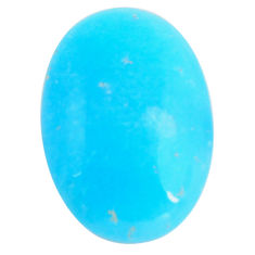 12.40cts smithsonite blue cabochon 23x16 mm oval loose gemstone s14353